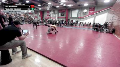 125 lbs 7th Place Match - Juliet Martin, Newbury Park vs Baileigh Williams, Centennial