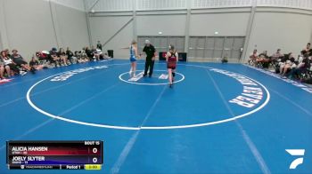 100 lbs Placement Matches (8 Team) - Alicia Hansen, Utah vs Joely Slyter, Idaho
