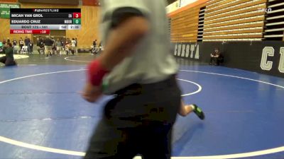 141 lbs Cons. Round 2 - Eduardo Cruz, Moorpark College vs Micah Van Grol, Santa Ana College