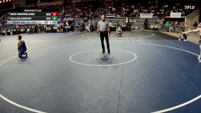 D 1 157 lbs Champ. Round 1 - Dallas Doucet, Sulphur vs Nick DiGerolamo, Holy Cross