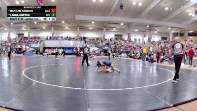 Girls 132 lbs Quarterfinal - Laura Gupton, Independence High School vs Hannah Parrish, Maryville High School