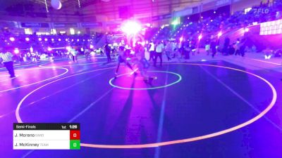 172 lbs Semifinal - Jordan Moreno, Garden City Wrestling Club vs Jordan McKinney, Team Tulsa WC