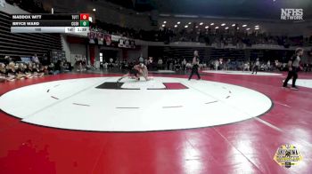 165 lbs Semifinals (8 Team) - Maddox Witt, TUTTLE vs Bryce Ward, CUSHING