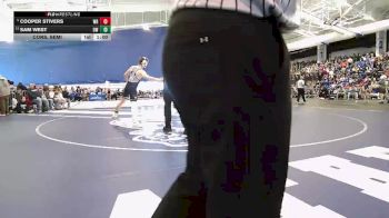 132 lbs Cons. Semi - Cooper Stivers, Washburn Rural vs Sam West, Olathe West