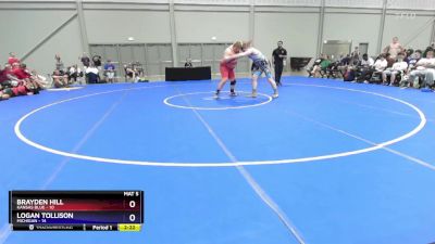 285 lbs Placement Matches (16 Team) - Brayden Hill, Kansas Blue vs Logan Tollison, Michigan