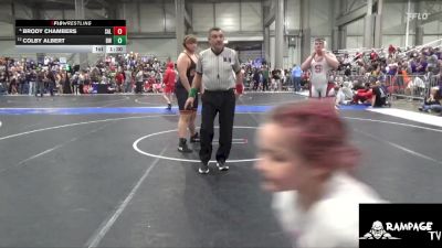 285 lbs Quarterfinal - Colby Albert, Beloit WC vs Brody Chambers, Salina