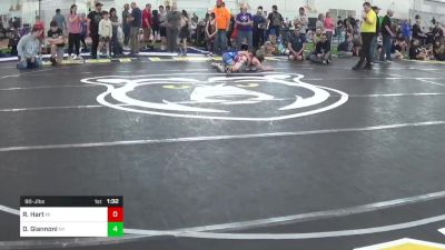 90-J lbs Round Of 16 - Ryder Hart, MI vs Dominic Giannoni, NY