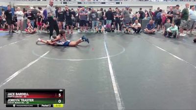 84 lbs Round 5 (6 Team) - Jace Bardell, Misfits United vs Jordyn Traster, Cocoa Beach WC