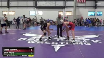 138 lbs Placement (4 Team) - Darek Kennedy, RIVER CITY WRESTLING CLUB vs Jana Young, GREAT NECK WC