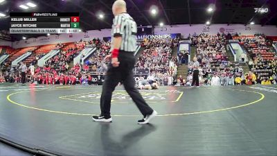 144 lbs Quarterfinals (8 Team) - Jayce Ritchie, Martin HS vs Kelub Miller, Union City HS