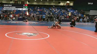 126 lbs Consi Of 128 #2 - Elijah Ogle, IN vs Bryson Rockers, KS