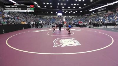 130 lbs Champ. Round 1 - Karoline Kendall, Overland Park - Blue Valley Southwest HS vs Jaida Carter, Andover Hs