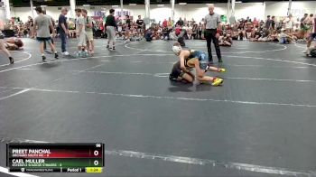 98 lbs Round 4 (6 Team) - Cael Muller, EsteBoyz Shadow Strikers vs Preet Panchal, Orchard South WC