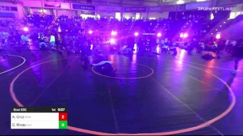 123 lbs 2nd Place - Kaleb Cruz, Grindhouse WC vs Caleb Rivas, Cali Warriors WC