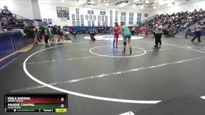 125 lbs Cons. Round 2 - Maddie Chappel, Aliso Niguel vs Keila Badena, Desert Mirage