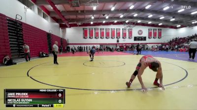 174 lbs Semifinal - Jake Prudek, Fresno City College vs Nicolas Guynn, Utah Tech University