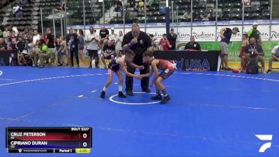 67 lbs 5th Place Match - Cruz Peterson, MI vs Cipriano Duran, CO