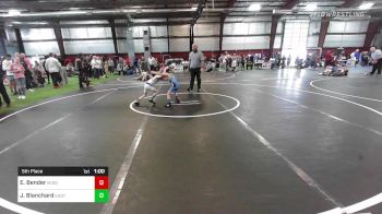 52 lbs 5th Place - Evan Bender, Middlesex, NJ vs James Blanchard, East Lyme, CT