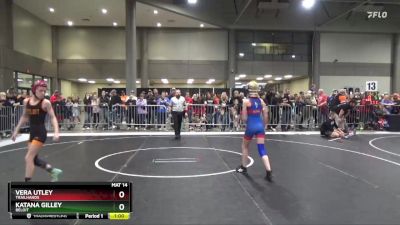 80 lbs Quarterfinal - Vera Utley, Trailhands vs Katana Gilley, Beloit