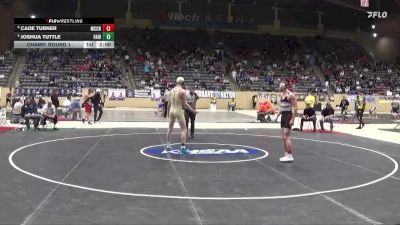 157 lbs Champ. Round 1 - Joshua Tuttle, Fairdale vs Cade Turner, McCracken County