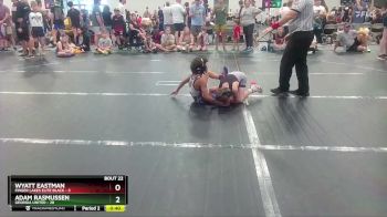 64 lbs Round 5 (10 Team) - Adam Rasmussen, Georgia United vs Wyatt Eastman, Finger Lakes Elite Black