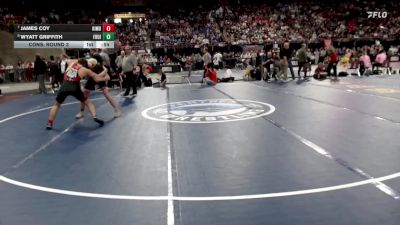 4A 132 lbs Cons. Round 3 - James Coy, Kimberly vs Wyatt Griffith, Fruitland