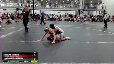 113 lbs Placement (4 Team) - Dajuan Hollins, Whitted Trained Dynasty vs Anthony Panarella, GPS