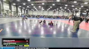 68 lbs Round 3 - Collin Bagdonas, Team Ohio vs Braxton Baker, No Escape WA