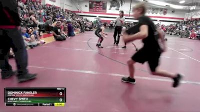 90 lbs Round 2 - Dominick Fansler, Odessa Youth Wrestling vs Chevy Smith, Northwest Grapplers