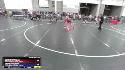 106 lbs Cons. Round 2 - Seth Corrigan, Askren Wrestling Academy vs Briar Vroman, Team Nazar Training Center