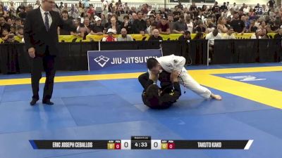 Takuto Kako vs Eric Joseph Ceballos 2025 World Master IBJJF Jiu-Jitsu Championship