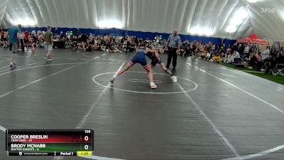 105 lbs Round 1 (8 Team) - Cooper Breslin, Team Ohio vs Brody McNabb, Dayton Bandits