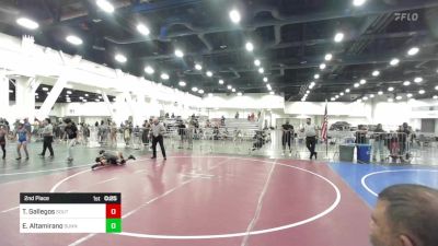 87 lbs 2nd Place - Tyrann Gallegos, Southwest Hammers vs Estevan Altamirano, Sunnyside WC