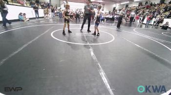 70 lbs Semifinal - Gauge Huffman, Northeast Take Down Club vs Hayden Wenetshlager, Salina Wrestling Club