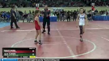 65 lbs Quarterfinal - Bailey Baird, Topeka Blue Thunder vs Quin Turner, Hinton Youth Wrestling
