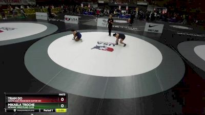 72-76 lbs Round 1 - Mikaela Troche, Newark Wrestling Club vs Tram Do, South San Francisco Gator WC