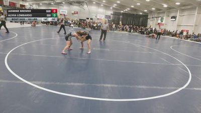 105 lbs Cons. Rd Of 32 - Alivia Lombardo, Idaho vs Jasmine Brewer, Basement Brawlers