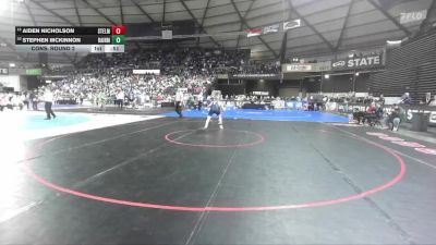 Boys 2A 138 lbs Cons. Round 2 - Aiden Nicholson, Steilacoom vs Stephen McKinnon, Bainbridge