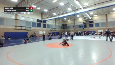 125lbs Cons. Round 4 - Isla O`Neil, Kennewick (Girls) vs Sydnnie Imlay, North Mason (Girls)