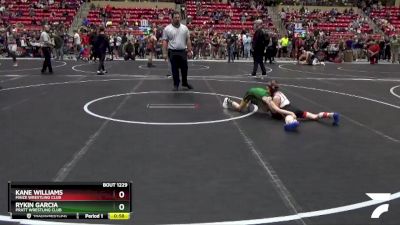 67 lbs Quarterfinal - Rykin Garcia, Pratt Wrestling Club vs Kane Williams, Maize Wrestling Club