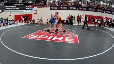 130 kg 3rd Place Match - Kaden Darwin, Arkansas Regional Training Center vs Cameron Geuther, Panther Wrestling Club RTC