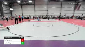 160 lbs Consi Of 16 #2 - Vance Provost, KS vs Adin Hastings, MD