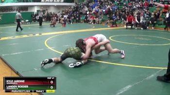 150 lbs Champ. Round 1 - Kyle Jardine, Wadsworth vs Landen Roeder, Monroeville