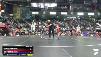 67 lbs 5th Place Match - Bradley Snyder, MD vs Bennett Silence, IN