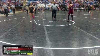 1 - 113 lbs 5th Place Match - Brynan Hildebrand, Buffalo Gap vs Elijah Rosenfeld, Galax