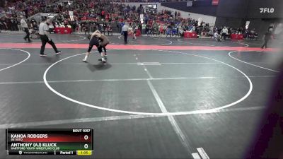 115 lbs Champ. Round 1 - Anthony (aj) Kluck, Hartford Youth Wrestling Club vs Kanoa Rodgers, De Soto