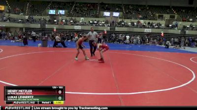 102 lbs Cons. Round 2 - Lukas Lehnertz, Wabasha-Kellogg-Alma-Pepin vs Henry Metzler, De Pere Redbirds Youth