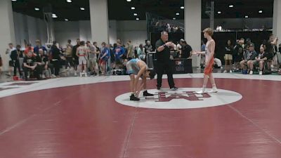 48 kg Champ. Rd Of 16 - Lucas Forman, Wyoming Seminary College Preparatory High School Wrestling vs Xander Webber, Beast Mode Wrestling