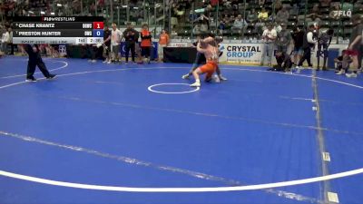 165 lbs Cons. Quarters - Chase Krantz, Big Game Wrestling Club vs Preston Hunter, Dubuque Wrestling Club