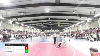 46 lbs Semifinal - Kashton Kaylor, Team Aggresion vs Isaac Estrada, Top Rank